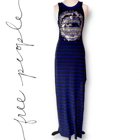free people blue striped dress Free People All For You Striped Shirt Dress Size M Blue & White